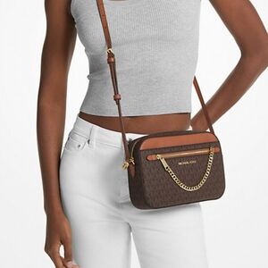Authentic Michael Kors Brown Crossbody Bag